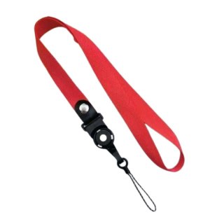 Uniwersalna smycz na szyję do telefonu Buckle-03 52cm, RED / CZERWONY