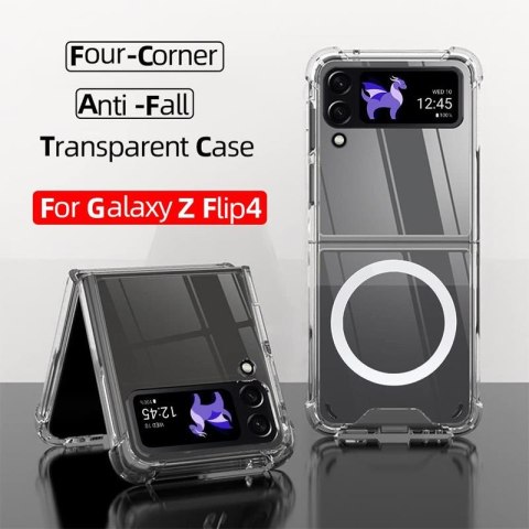 ETUI MAGNETIC SAMSUNG GALAXY Z FLIP4 CLEAR / PRZEŹROCZYSTY