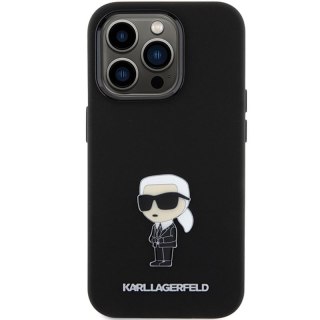 KARL LAGERFELD IPHONE 15 PRO MAX IKONIK METAL PIN KLHCP15XSMHKNPK BLACK