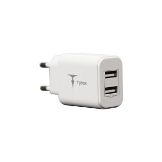 Ładowarka sieciowa T-PHOX POCKET CHARGER 2xUSB 2.1A WHITE