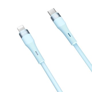 NILLKIN DATA CABLE FLOWSPEED SILICON TYPE C-LIGHTNING PD 27W, BLUE / NIEBIESK