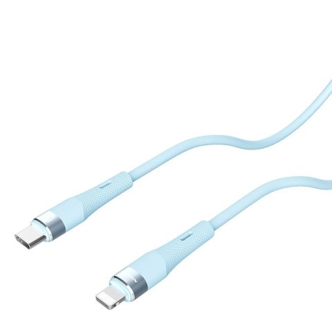 NILLKIN DATA CABLE FLOWSPEED SILICON TYPE C-LIGHTNING PD 27W, BLUE / NIEBIESK