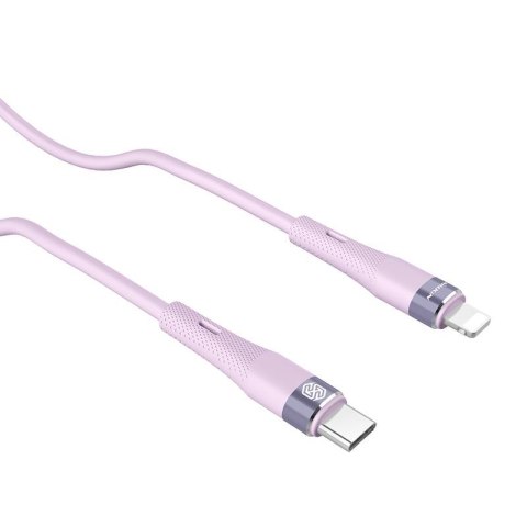 NILLKIN DATA CABLE FLOWSPEED SILICON TYPE C-LIGHTNING PD 27W, PURPLE