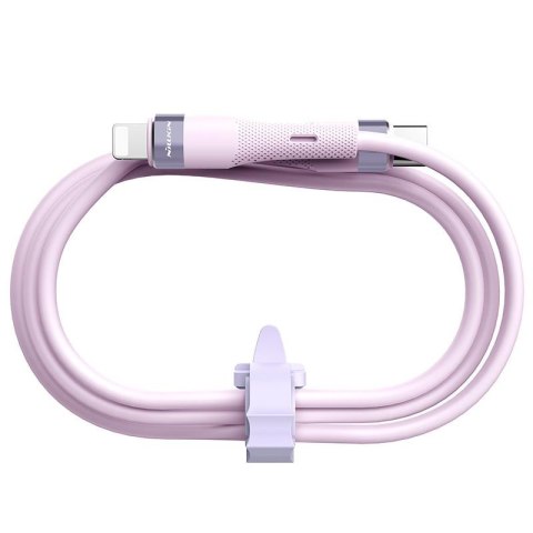 NILLKIN DATA CABLE FLOWSPEED SILICON TYPE C-LIGHTNING PD 27W, PURPLE