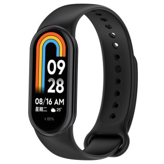 Pasek Silikonowy Mi Band 8 / M8 (5), BLACK / CZARNY