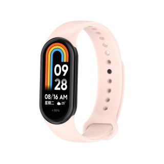 Pasek Silikonowy Mi Band 9 / M9 / 8 / M8 (1), LIGHT PINK / PUDROWY RÓŻ