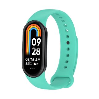 Pasek Silikonowy Mi Band 9 / M9 / 8 / M8 (10), MINT / MIĘTOWY