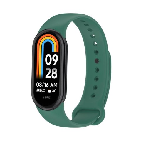 Pasek Silikonowy Mi Band 9 / M9 / 8 / M8 (8), GREEN / ZIELONY