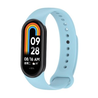 Pasek Silikonowy Mi Band 9 / M9 / 8 / M8 (9), LIGHT BLUE / BŁĘKITNY