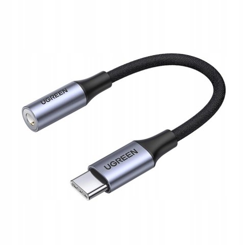 Ugreen adapter AV161 do słuchawek mini jack 3,5 mm żeński / USB-C męski 10cm