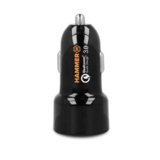 Hammer car express charger 2xUSB 2.4A QC3.0