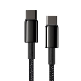 KABEL BASEUS TUNGSTEN GOLD TYPE-C/TYPE-C 100W 2M BLACK FAST CHARGE