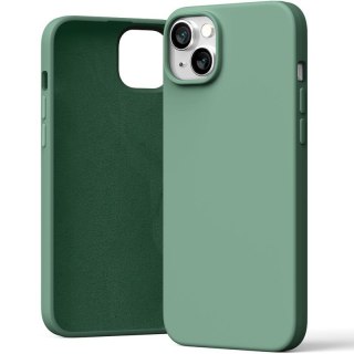 MERCURY SILICONE CASE IPHONE 15 PLUS (6.7), GREEN / ZIELONY