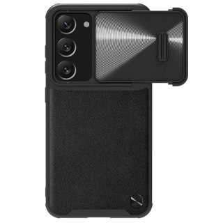 NILLKIN CAMSHIELD LEATHER S SAMSUNG S23+ BLACK / CZARNY