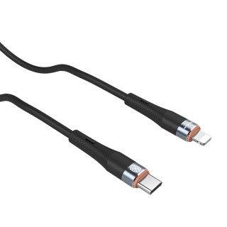 NILLKIN DATA CABLE FLOWSPEED SILICON TYPE C-LIGHTNING PD 27W, BLACK / CZARNY