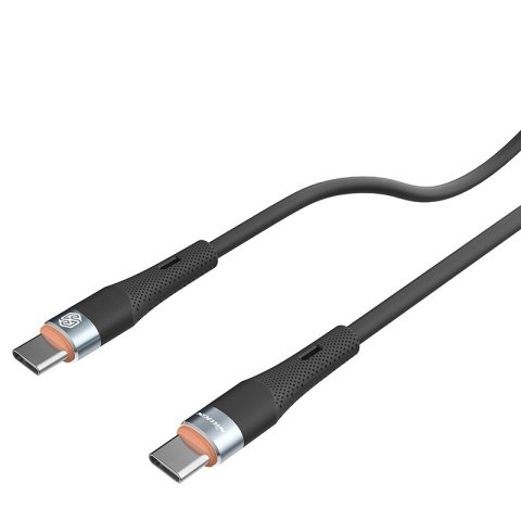 NILLKIN DATA CABLE FLOWSPEED SILICON TYPE C-TYPE C PD 60W, BLACK / CZARNY