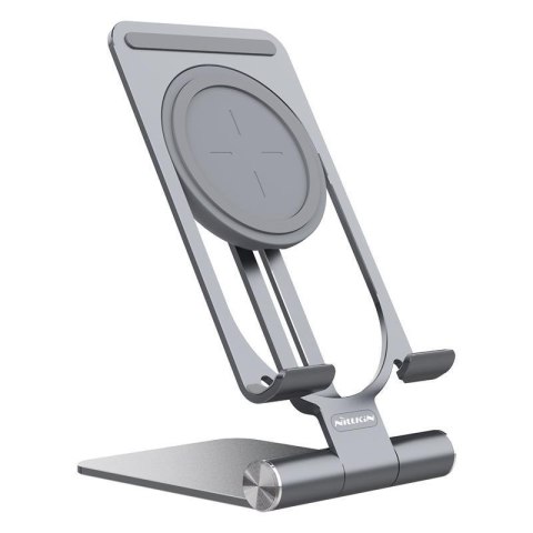 NILLKIN POWER HOLD MINI STAND 15W FAST WIRELESS CHARGER, GRAY / SZARY