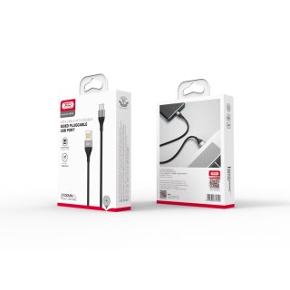 XO KABEL NB188 USB-C 2,4A 1m szary dwustronne USB