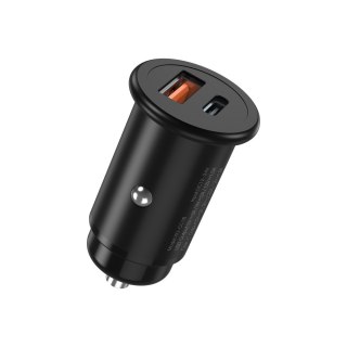 XO ładowarka samochodowa CC38 PD QC 3.0 20W USB USB-C Czarna