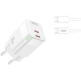 XO ładowarka sieciowa CE07 PD 35W BIAŁA + KABEL USB-C/USB-C