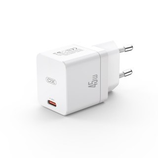 XO ładowarka sieciowa CE09 PD 45W 1xUSB-C BIAŁA + KABEL USB-C/Lightning