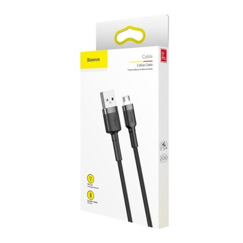 KABEL BASEUS CAFULE MICRO USB 1.5A 2M GREY/BLACK