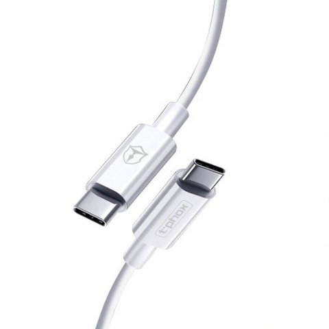 KABEL T-PHOX GLARY LITE SERIES 3A 1M USB-C/USB-C WHITE