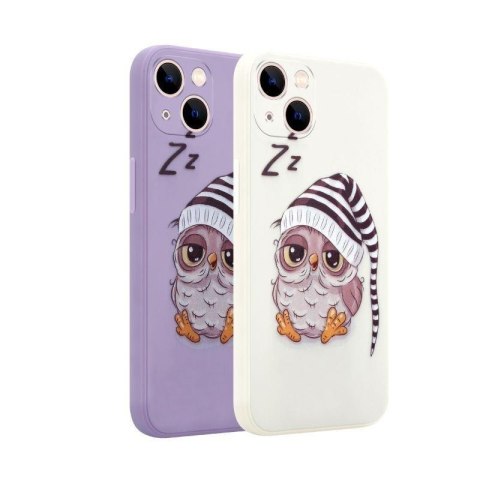 MX OWL SLEEPY IPHONE 13 MINI BEIGE / BEŻOWY