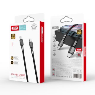 XO KABEL NB183B PD USB-C/USB-C 60W 1M CZARNY