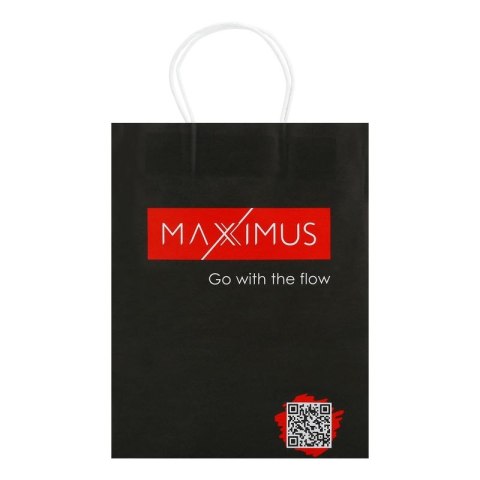 TORBA PAPIEROWA MAXXIMUS BLACK / CZARNA, 21*11*27cm