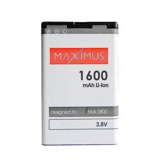 Bateria MAXXIMUS NOKIA 5800 1600mAh Li-Ion BL-5J