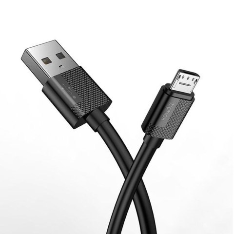 KABEL T-PHOX NETS MICRO USB BLACK 3A ; PVC ; 2M