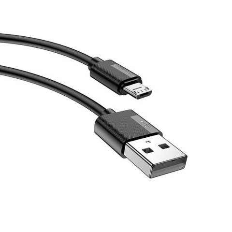 KABEL T-PHOX NETS MICRO USB BLACK 3A ; PVC ; 2M