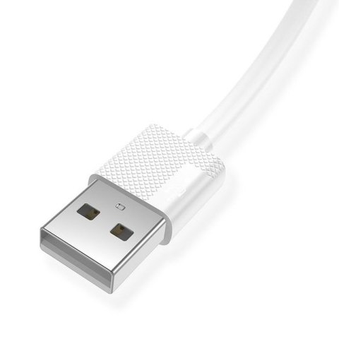 KABEL T-PHOX NETS MICRO USB WHITE 3A ; PVC ; 2M