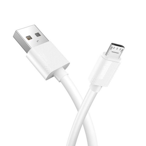 KABEL T-PHOX NETS MICRO USB WHITE 3A ; PVC ; 2M