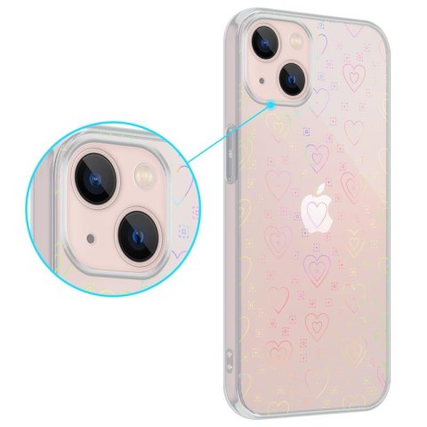 MX HOLO HEART IPHONE X/XS CLEAR / PRZEŹROCZYSTY