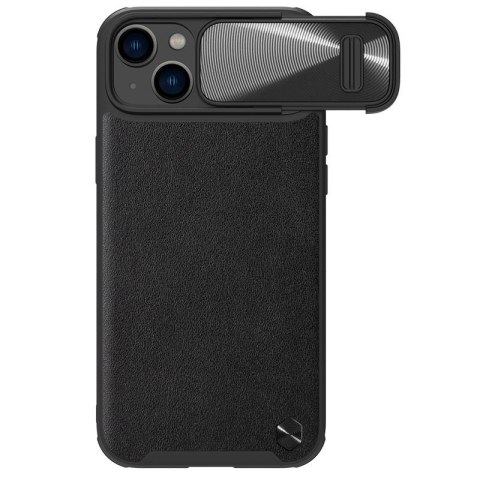 NILLKIN CAMSHIELD LEATHER S IPHONE 14 BLACK / CZARNY