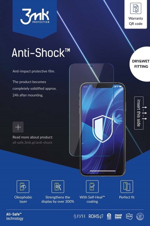 3MK AIO ANTI SHOCK PHONE 25szt DRY-WET