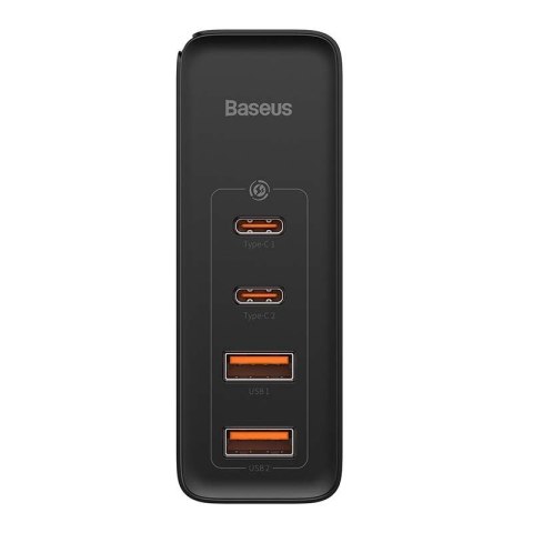 Ładowarka sieciowa BASEUS GaN2 PRO 2xUSB+2xUSB-C 100W CZARNA/BLACK