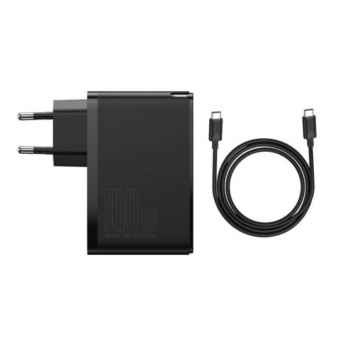 Ładowarka sieciowa BASEUS GaN2 PRO 2xUSB+2xUSB-C 100W CZARNA/BLACK