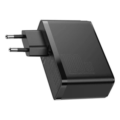 Ładowarka sieciowa BASEUS GaN2 PRO 2xUSB+2xUSB-C 100W CZARNA/BLACK