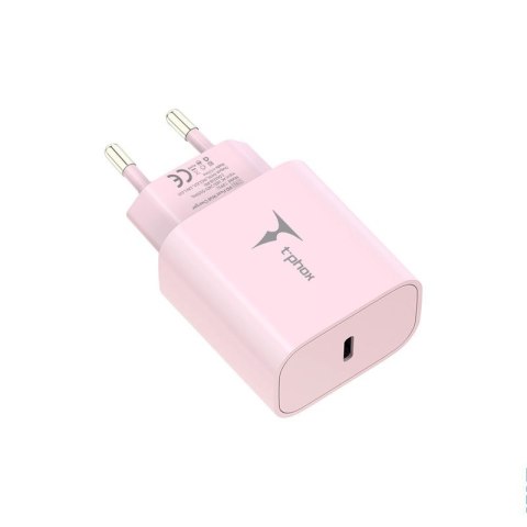 Ładowarka sieciowa T-PHOX MODERATE SERIES T-PP11 20W + KABEL USB-C/USB-C 60W PINK