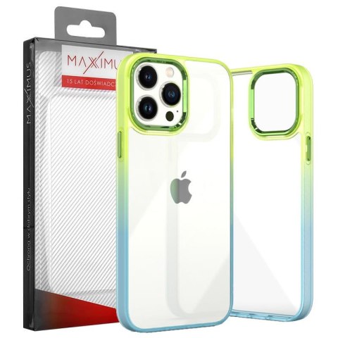 MX RAINBOW IPHONE 14 PLUS (6.7) LIME-BLUE / ZIELONO-NIEBIESKI