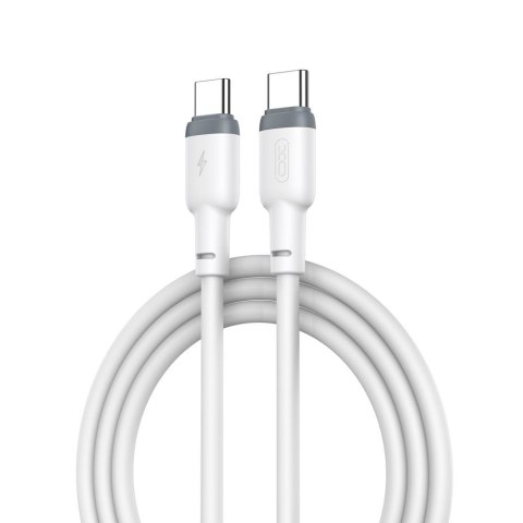 XO KABEL NB208B PD USB-C/USB-C 1m 60W biały