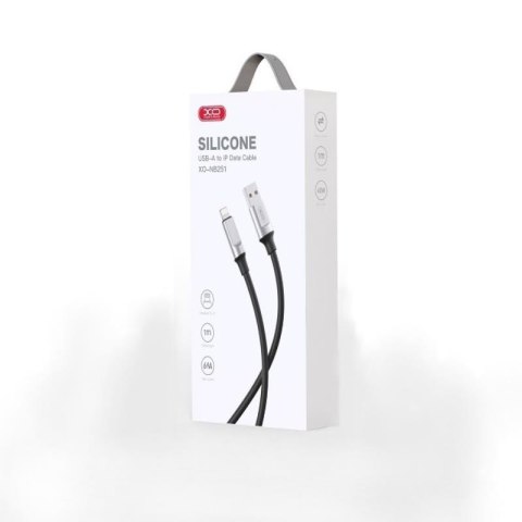 XO KABEL NB251 USB-LIGHTNING 1m 6A CZARNY