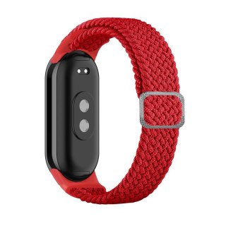 Pasek Pleciony Mi Band 8 / M8 (7), RED / CZERWONY