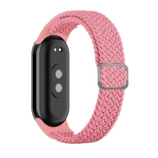 Pasek Pleciony Mi Band 9 / M9 / 8 / M8 (8), PINK / RÓŻOWY