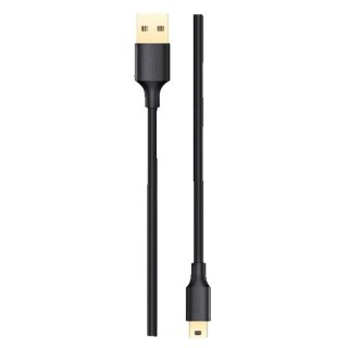 Ugreen 5-pinowy pozłacany kabel USB - mini USB 0,5m czarny