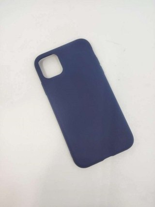 Etui Matt TPU do iPhone 11 ciemnoniebieski