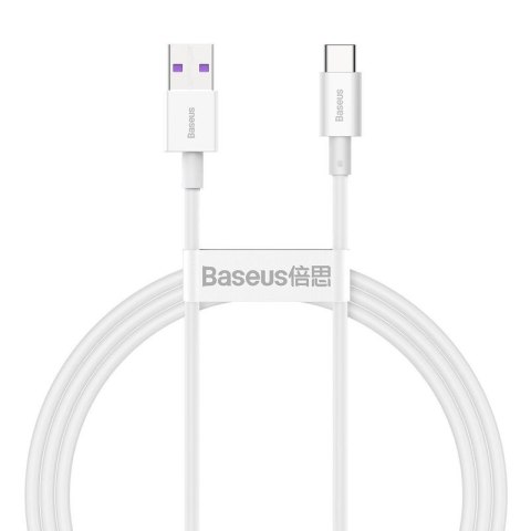 KABEL BASEUS SUPERIOR SERIES USB/USB-C 66W 1M WHITE